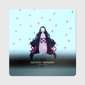 Магнит виниловый Квадрат с принтом Nezuko Kamado Demon Slayer в городе Новоалтайск, полимерный материал с магнитным слоем | размер 9*9 см, закругленные углы | Тематика изображения на принте: demon slayer | kamado | kimetsu no yaiba | nezuko | tanjiro | аниме | гию томиока | зеницу агацума | иноске хашибира | камадо | клинок | корзинная девочка | манга | музан кибуцуджи | незуко | рассекающий демонов | танджиро