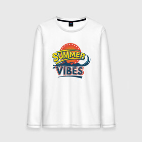 Мужской лонгслив хлопок с принтом Summer Vibes в городе Новоалтайск, 100% хлопок |  | beach | palm | sea | summer | vibes | вайб | волны | жара | летние | лето | море | пальмы | пляж