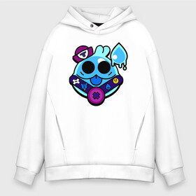 Мужское худи Oversize хлопок с принтом SQUEAK (ICON) 7 в городе Новоалтайск, френч-терри — 70% хлопок, 30% полиэстер. Мягкий теплый начес внутри —100% хлопок | боковые карманы, эластичные манжеты и нижняя кромка, капюшон на магнитной кнопке | android | brawl | brawl stars | clash | game | squeak | stars | андроид | игра | мобильные игры | скуик