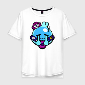 Мужская футболка хлопок Oversize с принтом SQUEAK (ICON) 1 в городе Новоалтайск, 100% хлопок | свободный крой, круглый ворот, “спинка” длиннее передней части | android | brawl | brawl stars | clash | game | squeak | stars | андроид | игра | мобильные игры | скуик