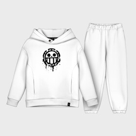 Детский костюм хлопок Oversize с принтом One Piece знак Пиратов Сердца черной краской в городе Новоалтайск,  |  | one piece | one piece art | аниме one piece | ван пис | ван писс | ван писс луфи | ванпис | вон п | зоро ван пис | зоро из аниме | зоррро ван пис | лофи | лоффи | луфи | луффи | луффи one piece | луффи арт | луффи ван пис