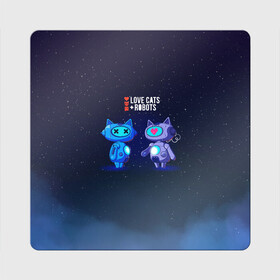 Магнит виниловый Квадрат с принтом Love Death and Robots Любовь Смерть и Роботы (Z) в городе Новоалтайск, полимерный материал с магнитным слоем | размер 9*9 см, закругленные углы | cats | death | love | love death robots | netflix | robots | vedeathrobots | xbot 4000 | любовь | нетфликс | роботы | сериал | сериалы