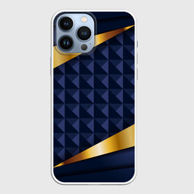 Чехол для iPhone 13 Pro Max с принтом 3D плитки с золотыми вставками в городе Новоалтайск,  |  | Тематика изображения на принте: 3d | 3д | luxury | versace | vip | абстракция | блеск | блестки | версаче | вип | паттерн | роскошь | соты | текстуры