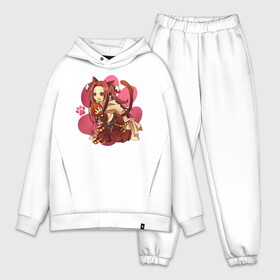 Мужской костюм хлопок OVERSIZE с принтом Hao nyan в городе Новоалтайск,  |  | anna | asakura | asakura anna | asakura hao | asakura yoh | hao | ren | shaman | shaman king | soulб | yoh | аниме | анна | дух | духи | йо | рен | хао | шаман | шаман кинг | шаманы