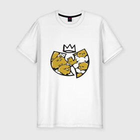Мужская футболка хлопок Slim с принтом Wu-Tang King в городе Новоалтайск, 92% хлопок, 8% лайкра | приталенный силуэт, круглый вырез ворота, длина до линии бедра, короткий рукав | black | hiphop | method man | music | new york | nyc | odb | old school | rap | rza | wu tang clan | wutang | ву тэнг | граффити | микрофон | музыка | нью йорк | рэп | рэпер | хипхоп