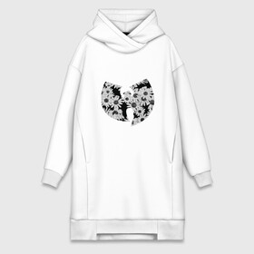 Платье-худи хлопок с принтом Wu Tang Flowers в городе Новоалтайск,  |  | black | hiphop | method man | music | new york | nyc | odb | old school | rap | rza | wu tang clan | wutang | ву тэнг | граффити | микрофон | музыка | нью йорк | рэп | рэпер | хипхоп