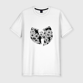 Мужская футболка хлопок Slim с принтом Wu-Tang Flowers в городе Новоалтайск, 92% хлопок, 8% лайкра | приталенный силуэт, круглый вырез ворота, длина до линии бедра, короткий рукав | black | hiphop | method man | music | new york | nyc | odb | old school | rap | rza | wu tang clan | wutang | ву тэнг | граффити | микрофон | музыка | нью йорк | рэп | рэпер | хипхоп
