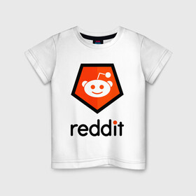 Детская футболка хлопок с принтом REDDIT / РЕДДИТ / ЛОГОТИП в городе Новоалтайск, 100% хлопок | круглый вырез горловины, полуприлегающий силуэт, длина до линии бедер | forum | logo | memeeconomy | memes | reddit | the button | лого | логотип | мемы | подписчики | реддит | редит | сабреддит. | социальная сеть | тайный санта | форум