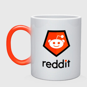 Кружка хамелеон с принтом REDDIT / РЕДДИТ / ЛОГОТИП в городе Новоалтайск, керамика | меняет цвет при нагревании, емкость 330 мл | Тематика изображения на принте: forum | logo | memeeconomy | memes | reddit | the button | лого | логотип | мемы | подписчики | реддит | редит | сабреддит. | социальная сеть | тайный санта | форум