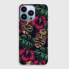 Чехол для iPhone 13 Pro с принтом Тропический в городе Новоалтайск,  |  | beach | mask | palm | sea | summer | tropical | волны | жара | летние | лето | маска | море | пальмы | пляж | тропический