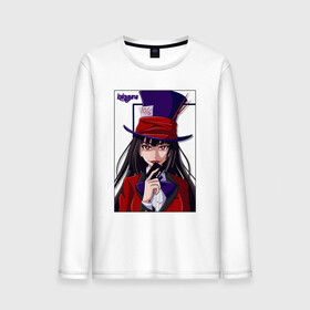 Мужской лонгслив хлопок с принтом Hat Yumeko Kakegurui в городе Новоалтайск, 100% хлопок |  | Тематика изображения на принте: excitement | kakegurui | kакэгуруи | mad | maps | yumeko | азарт | безумный | карты | юмэко