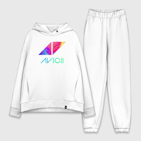 Женский костюм хлопок Oversize с принтом AVICII RAINBOW в городе Новоалтайск,  |  | avicii | beatport | club | dj | edm | electro | eq | house | levels | music | production | radio | techno | top | trance | ависи | авичи | дискотека | звезда | клуб | музыка | музыкант | продюссер | радио | фестиваль | швеция | эквалайзер