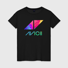 Женская футболка хлопок с принтом AVICII RAINBOW в городе Новоалтайск, 100% хлопок | прямой крой, круглый вырез горловины, длина до линии бедер, слегка спущенное плечо | avicii | beatport | club | dj | edm | electro | eq | house | levels | music | production | radio | techno | top | trance | ависи | авичи | дискотека | звезда | клуб | музыка | музыкант | продюссер | радио | фестиваль | швеция | эквалайзер