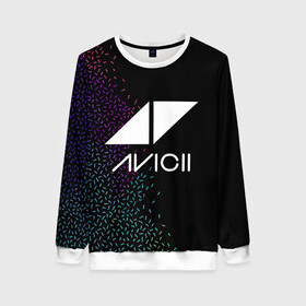 Женский свитшот 3D с принтом AVICII RAINBOW STYLE в городе Новоалтайск, 100% полиэстер с мягким внутренним слоем | круглый вырез горловины, мягкая резинка на манжетах и поясе, свободная посадка по фигуре | avicii | beatport | club | dj | edm | electro | eq | house | levels | music | production | radio | techno | top | trance | ависи | авичи | дискотека | звезда | клуб | музыка | музыкант | продюссер | радио | фестиваль | швеция | эквалайзер