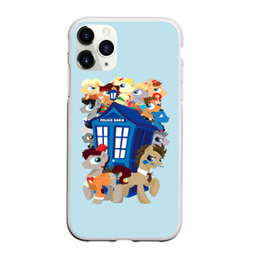 Чехол для iPhone 11 Pro Max матовый с принтом My little pony x Doctor Who в городе Новоалтайск, Силикон |  | my little pony | весёлая пинки пай | добрая флаттершайн | доктор кто | дружба это чудо | единорог | единороги | май литл пони | мульт | мультфильм | радуга дэш | селестия | спайк | сумеречная искорка