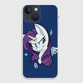 Чехол для iPhone 13 mini с принтом Эплджек в алмазах в городе Новоалтайск,  |  | my little pony | весёлая пинки пай | добрая флаттершайн | дружба это чудо | единорог | единороги | май литл пони | мульт | мультфильм | радуга дэш | селестия | спайк | сумеречная искорка | честная эплджек