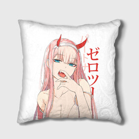 Подушка 3D с принтом Darling in the Franxx Zero Two в городе Новоалтайск, наволочка – 100% полиэстер, наполнитель – холлофайбер (легкий наполнитель, не вызывает аллергию). | состоит из подушки и наволочки. Наволочка на молнии, легко снимается для стирки | 02 | anime girl | darling in the franxx | zero two | аниме | дарлинг во франксе | девушка с розовыми волосами | манга | милый во франксе | ноль два | розовые волосы | тян