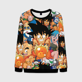 Мужской свитшот 3D с принтом Dragon Ball (главные герои) в городе Новоалтайск, 100% полиэстер с мягким внутренним слоем | круглый вырез горловины, мягкая резинка на манжетах и поясе, свободная посадка по фигуре | anime | dragon ball | dragon ball z | goku | аниме | драконий жемчуг | жемчуг дракона | манга | сайян | сон гоку