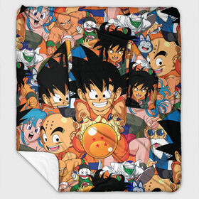Плед с рукавами с принтом Dragon Ball (главные герои) в городе Новоалтайск, 100% полиэстер | Закругленные углы, все края обработаны. Ткань не мнется и не растягивается. Размер 170*145 | anime | dragon ball | dragon ball z | goku | аниме | драконий жемчуг | жемчуг дракона | манга | сайян | сон гоку