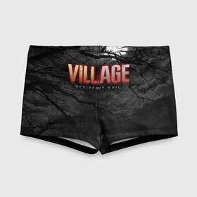 Детские купальные плавки 3D с принтом Resident Evil: Village $$$ в городе Новоалтайск, Полиэстер 85%, Спандекс 15% | Слитный крой, подклад по переду изделия, узкие бретели | Тематика изображения на принте: alsina dimitrieska | darkness | game | inscription resident evil: village | moon | print resident evil: village | village | альсина димитриеска | деревня | игра | луна | надпись resident evil: village | принт resident evil: village | тьма