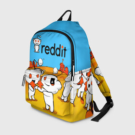 Рюкзак 3D с принтом REDDIT / РЕДДИТ / UPVOTE ART в городе Новоалтайск, 100% полиэстер | лямки с регулируемой длиной, сверху петелька, чтобы рюкзак можно было повесить на вешалку. Основное отделение закрывается на молнию, как и внешний карман. Внутри два дополнительных кармана, один из которых закрывается на молнию. По бокам два дополнительных кармашка | forum | logo | memeeconomy | memes | reddit | the button | upvoted | арт | вверх | градиент | лого | логотип | мемы | персонажи. | поднять голос | подписчики | реддит | редит | сабреддит | социальная сеть | стрелки | тайный санта