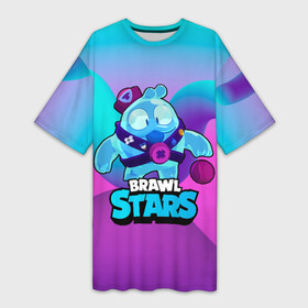 Платье-футболка 3D с принтом Сквик Squeak Brawl Stars в городе Новоалтайск,  |  | bele | belle | brawl | brawl stars | brawlstars | brawl_stars | squeak | белле | белль | бель | бравл | бравлстарс | писк | сквик