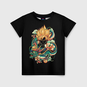 Детская футболка 3D с принтом Dragon Ball. Retro Style в городе Новоалтайск, 100% гипоаллергенный полиэфир | прямой крой, круглый вырез горловины, длина до линии бедер, чуть спущенное плечо, ткань немного тянется | ball | birus | boo | broly | dragon | frieza | goku | majin | piccolo | saiyan | sayan | sell | sleep | super | trunks | vejeta | бирус | броли | буу | веджета | гоку | драконий | жемчуг | курилин | маджин | пикколо | сайян | саян | селл | сон | супер | т