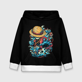 Детская толстовка 3D с принтом One Piece. Retro Style в городе Новоалтайск, 100% полиэстер | двухслойный капюшон со шнурком для регулировки, мягкие манжеты на рукавах и по низу толстовки, спереди карман-кенгуру с мягким внутренним слоем | Тематика изображения на принте: d | one | piece | белоус | боа | брук | ван | гарп | гоинг | д | дозор | зоро | кид | ло | луффи | мерри | михоук | монки | нами | пис | робин | ророноа | сабо | санджи | санни | саузенд | соломенная | тич | трафальгар