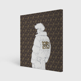 Холст квадратный с принтом Cowboy Bebop fashion в городе Новоалтайск, 100% ПВХ |  | anime | cowboy bebop | louis vuitton | lv | manga | spike spiegel | аниме | бибоп | ковбой | ковбой бибоп | космический | космос | луи виттон | манга | ретро аниме | спайк шпигель