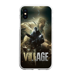 Чехол для iPhone XS Max матовый с принтом Итан,Крис и деревня RE8 в городе Новоалтайск, Силикон | Область печати: задняя сторона чехла, без боковых панелей | biohazard | chris redfield | corporation | games | jill valentine | lady alcina dimitrescu | leon kennedy | nemesis | tyrant | umbrella | vampire | village | zombie | ада | вампир | деревня | джилл | зомби | игры | клэр | корпорация амбрелла