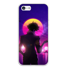 Чехол для iPhone 5/5S матовый с принтом Cowboy Bebop. Spike Spiegel в городе Новоалтайск, Силикон | Область печати: задняя сторона чехла, без боковых панелей | anime | cowboy bebop | manga | spike spiegel | аниме | бибоп | ковбой | ковбой бибоп | космический | космос | манга | ретро аниме | спайк шпигель