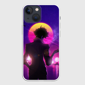 Чехол для iPhone 13 mini с принтом Cowboy Bebop. Spike Spiegel в городе Новоалтайск,  |  | Тематика изображения на принте: anime | cowboy bebop | manga | spike spiegel | аниме | бибоп | ковбой | ковбой бибоп | космический | космос | манга | ретро аниме | спайк шпигель