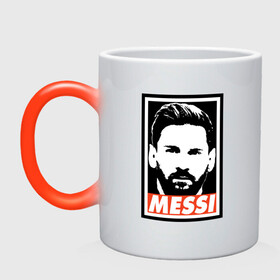 Кружка хамелеон с принтом Obey Messi в городе Новоалтайск, керамика | меняет цвет при нагревании, емкость 330 мл | argentina | barca | barcelona | football | lionel | messi | spain | sport | аргентина | барса | барселона | гол | золотой мяч | игрок | испания | камп ноу | лионель | месси | мяч | спорт | тренер | футбол | чемпион | чемпионат