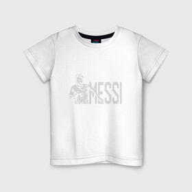 Детская футболка хлопок с принтом Messi Champion в городе Новоалтайск, 100% хлопок | круглый вырез горловины, полуприлегающий силуэт, длина до линии бедер | argentina | barca | barcelona | football | lionel | messi | spain | sport | аргентина | барса | барселона | гол | золотой мяч | игрок | испания | камп ноу | лионель | месси | мяч | спорт | тренер | футбол | чемпион | чемпионат