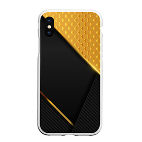 Чехол для iPhone XS Max матовый с принтом 3D BLACK & GOLD в городе Новоалтайск, Силикон | Область печати: задняя сторона чехла, без боковых панелей | Тематика изображения на принте: 3d | 3д | gold | абстракция | золото | паттерн | соты | текстуры