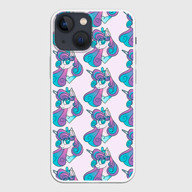 Чехол для iPhone 13 mini с принтом Пони узор в городе Новоалтайск,  |  | my little pony | весёлая пинки пай | добрая флаттершайн | дружба это чудо | единорог | единороги | май литл пони | мульт | мультфильм | радуга дэш | селестия | спайк | сумеречная искорка | честная эплджек