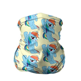Бандана-труба 3D с принтом Rainbow Dash в городе Новоалтайск, 100% полиэстер, ткань с особыми свойствами — Activecool | плотность 150‒180 г/м2; хорошо тянется, но сохраняет форму | my little pony | дружба это чудо | единорог | единороги | май литл пони | мульт | мультфильм | радуга дэш | селестия | спайк | сумеречная искорка