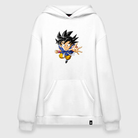 Худи SuperOversize хлопок с принтом Dragon ball в городе Новоалтайск, 70% хлопок, 30% полиэстер, мягкий начес внутри | карман-кенгуру, эластичная резинка на манжетах и по нижней кромке, двухслойный капюшон
 | аниме | в топе | в тренде | дракон | мультфильм | сериал