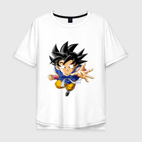 Мужская футболка хлопок Oversize с принтом Dragon ball в городе Новоалтайск, 100% хлопок | свободный крой, круглый ворот, “спинка” длиннее передней части | аниме | в топе | в тренде | дракон | мультфильм | сериал