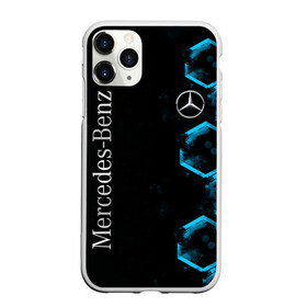 Чехол для iPhone 11 Pro матовый Mercedes Мерседес Неон: в городе Новоалтайск, Силикон | | amg | auto | benz | blue | bmw | car | deutchland | germany | gts | mercedes | neon | авто | автомобиль | амг | бенз | бенц | бмв | германия | машина | мерседес | немецкий | неон | неоновые | неоновый | соты
