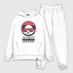 Мужской костюм хлопок OVERSIZE с принтом Japan Kingdom of Pandas в городе Новоалтайск,  |  | art | japanese | panda | retro look | style | vintage look | арт | винтаж | винтажный стиль | кингдом | королевство | королевство панд | крутая панда в очках | панда | пандочка | ретро стиль | рисунок панды | япония | 