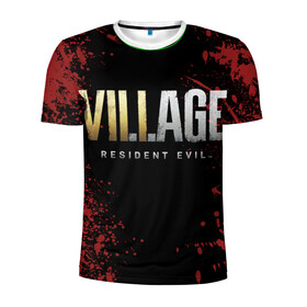 Мужская футболка 3D спортивная с принтом Resident Evil Village логотип в городе Новоалтайск, 100% полиэстер с улучшенными характеристиками | приталенный силуэт, круглая горловина, широкие плечи, сужается к линии бедра | game | resident evil | resident evil 7 | resident evil village | village | виладж | игры | резидент | резидент ивел | резидент ивэл