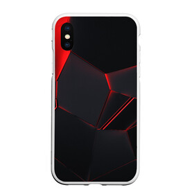 Чехол для iPhone XS Max матовый с принтом Красные плиты 3D в городе Новоалтайск, Силикон | Область печати: задняя сторона чехла, без боковых панелей | абстракция | илюстрация | искуство | культура | минимализм | текстура