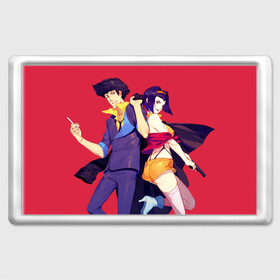 Магнит 45*70 с принтом Cowboy Bebop. Спайк и Фэй в городе Новоалтайск, Пластик | Размер: 78*52 мм; Размер печати: 70*45 | anime | cowboy bebop | feye | manga | spike spiegel | valentine | аниме | бибоп | ковбой | ковбой бибоп | космический | космос | манга | ретро аниме | спайк шпигель | фэй валентайн