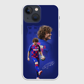 Чехол для iPhone 13 mini с принтом АНТУАН ГРИЗМАНН   БАРСЕЛОНА в городе Новоалтайск,  |  | antoine griezmann | barcelona | football | sport | антуан гризманн | барселона | номер 7 | сборная франции | спорт. | футбол