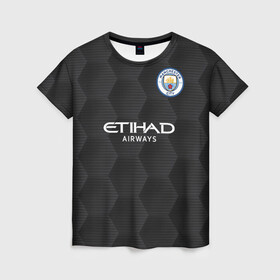 Женская футболка 3D с принтом Manchester City | Home Goalkeeper (2021/22) в городе Новоалтайск, 100% полиэфир ( синтетическое хлопкоподобное полотно) | прямой крой, круглый вырез горловины, длина до линии бедер | 0x000000123 | de bruyne | man city | manchester city | де брюйне | ман сити | манчестер сити