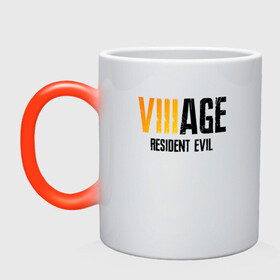Кружка хамелеон с принтом RESIDENT EVIL VILLAGE LOGO | ДЕРЕВНЯ ОБИТЕЛЬ ЗЛА ЛОГО (Z) в городе Новоалтайск, керамика | меняет цвет при нагревании, емкость 330 мл | Тематика изображения на принте: horror | resident evil | resident evil 8 | village | демитреска | деревня | леди димитреска | обитель зла | резидент эвил | ресидент евил | хоррор