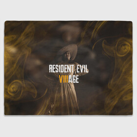 Плед 3D с принтом RESIDENT EVIL VILLAGE | ЛЕДИ ДИМИТРЕСКУ (Z) в городе Новоалтайск, 100% полиэстер | закругленные углы, все края обработаны. Ткань не мнется и не растягивается | horror | resident evil | resident evil 8 | village | демитреска | деревня | димитреску | леди димитреска | обитель зла | резидент эвил | ресидент евил | хоррор
