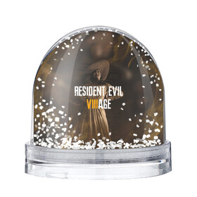 Игрушка Снежный шар с принтом RESIDENT EVIL VILLAGE | ЛЕДИ ДИМИТРЕСКУ (Z) в городе Новоалтайск, Пластик | Изображение внутри шара печатается на глянцевой фотобумаге с двух сторон | horror | resident evil | resident evil 8 | village | демитреска | деревня | димитреску | леди димитреска | обитель зла | резидент эвил | ресидент евил | хоррор