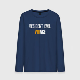 Мужской лонгслив хлопок с принтом RESIDENT EVIL VILLAGE | WHITE LOGO (Z) в городе Новоалтайск, 100% хлопок |  | horror | resident evil | resident evil 8 | village | демитреска | деревня | леди димитреска | обитель зла | резидент эвил | ресидент евил | хоррор